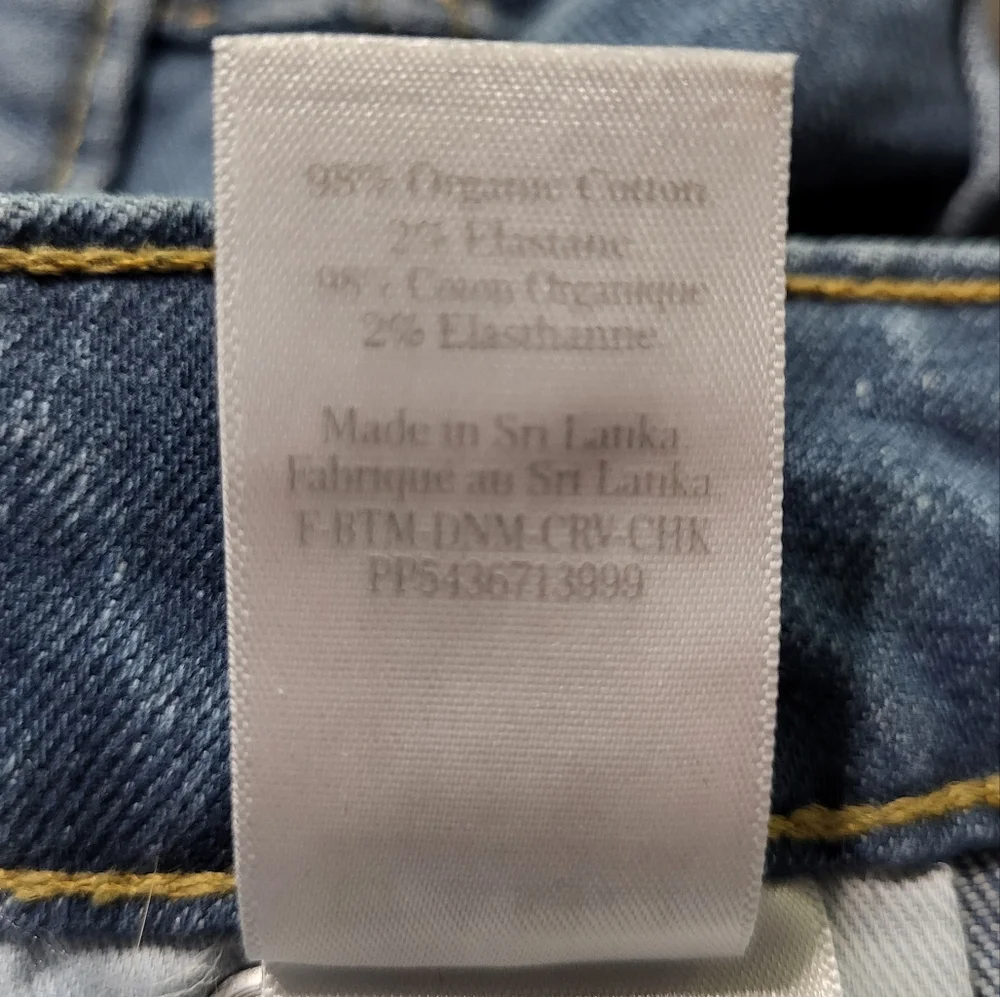 EVERLANE The Curvy Cheeky Straight Leg Jeans Organic Cotton Women's Size 35 - Picture 14 of 14